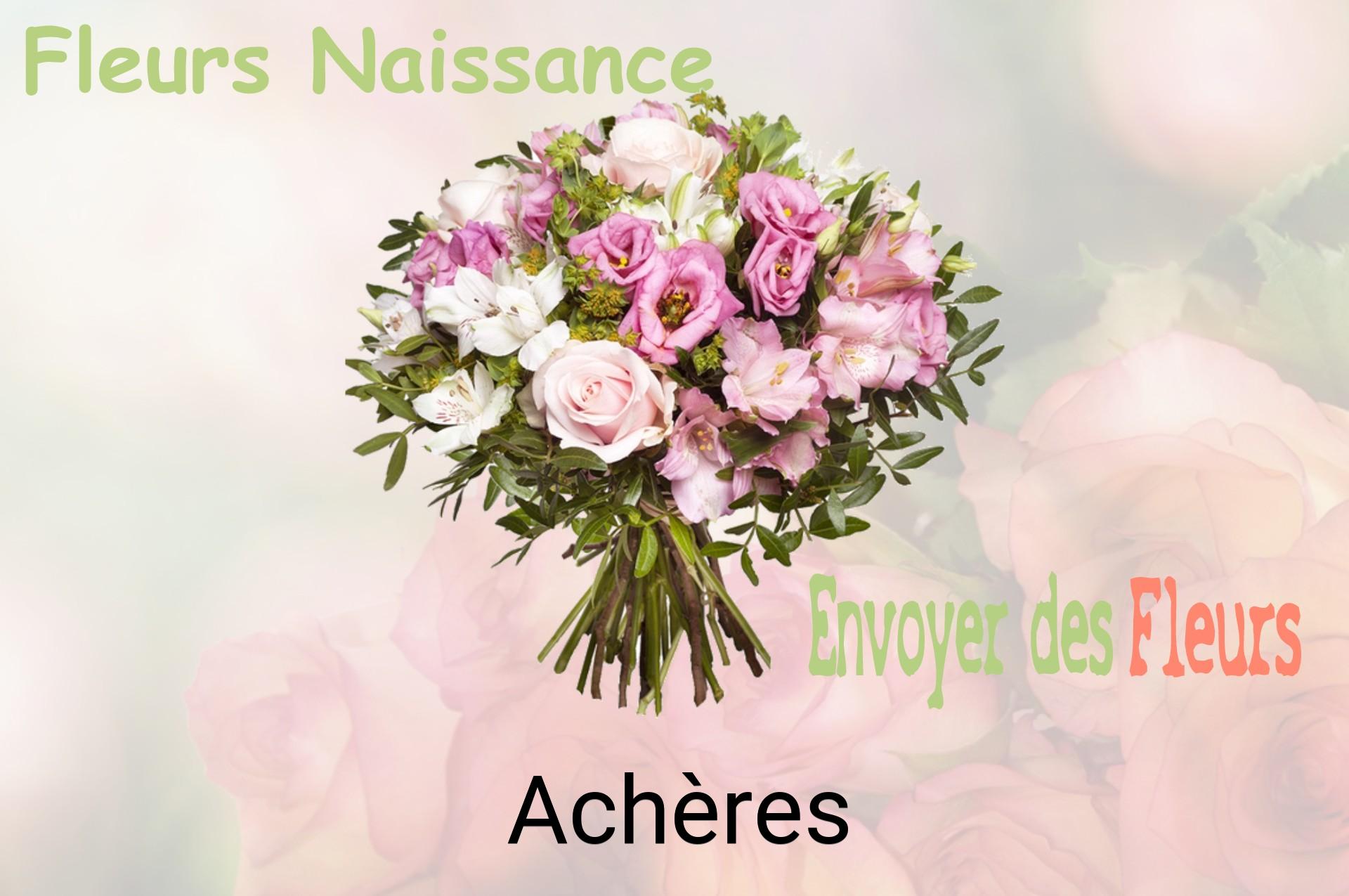 Bouquet de fleurs de naissance livré à Achères